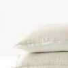 pillowcases & shams-Soft Surroundings Adrina Reversible Euro Sham White/Natural