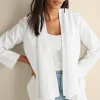 Linen Shop | Jackets & Coats-Soft Surroundings Alicante Linen Blend Topper Black