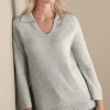 Into The Blues | Everyday Styles-Soft Surroundings Alice Sweater Light Heather Grey