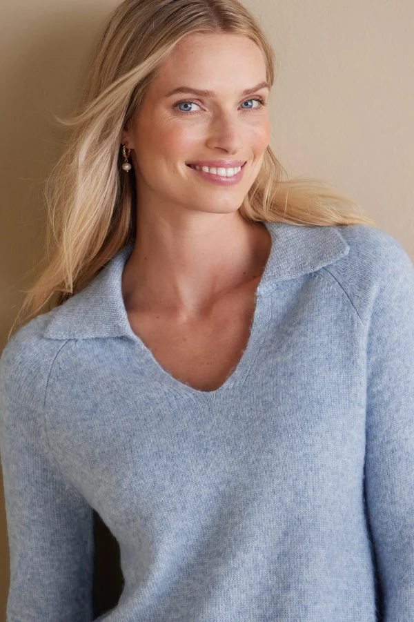 Into The Blues | Everyday Styles-Soft Surroundings Alice Sweater Light Heather Grey