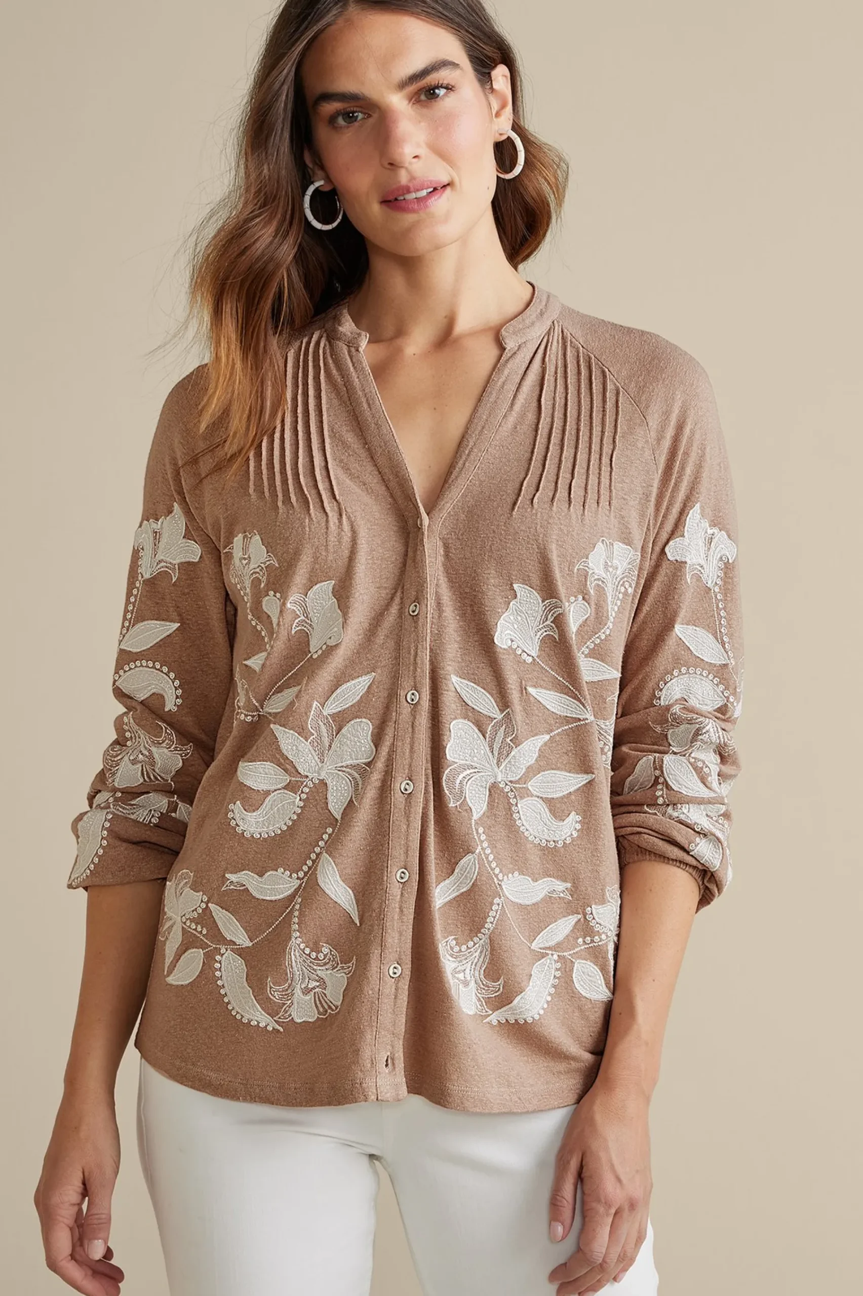 alva_embroidered_knit_top_0.webp Feminine Flourish | Global Artistry-Soft Surroundings Alva Embroidered Knit Top Beige