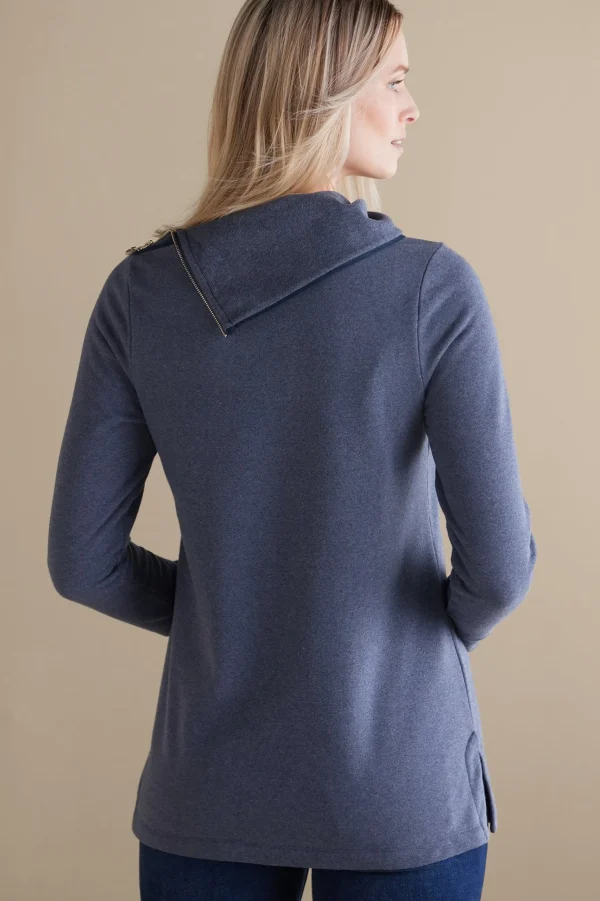 Into The Blues | Everyday Styles-Soft Surroundings Angie Tunic Cabernet Heather