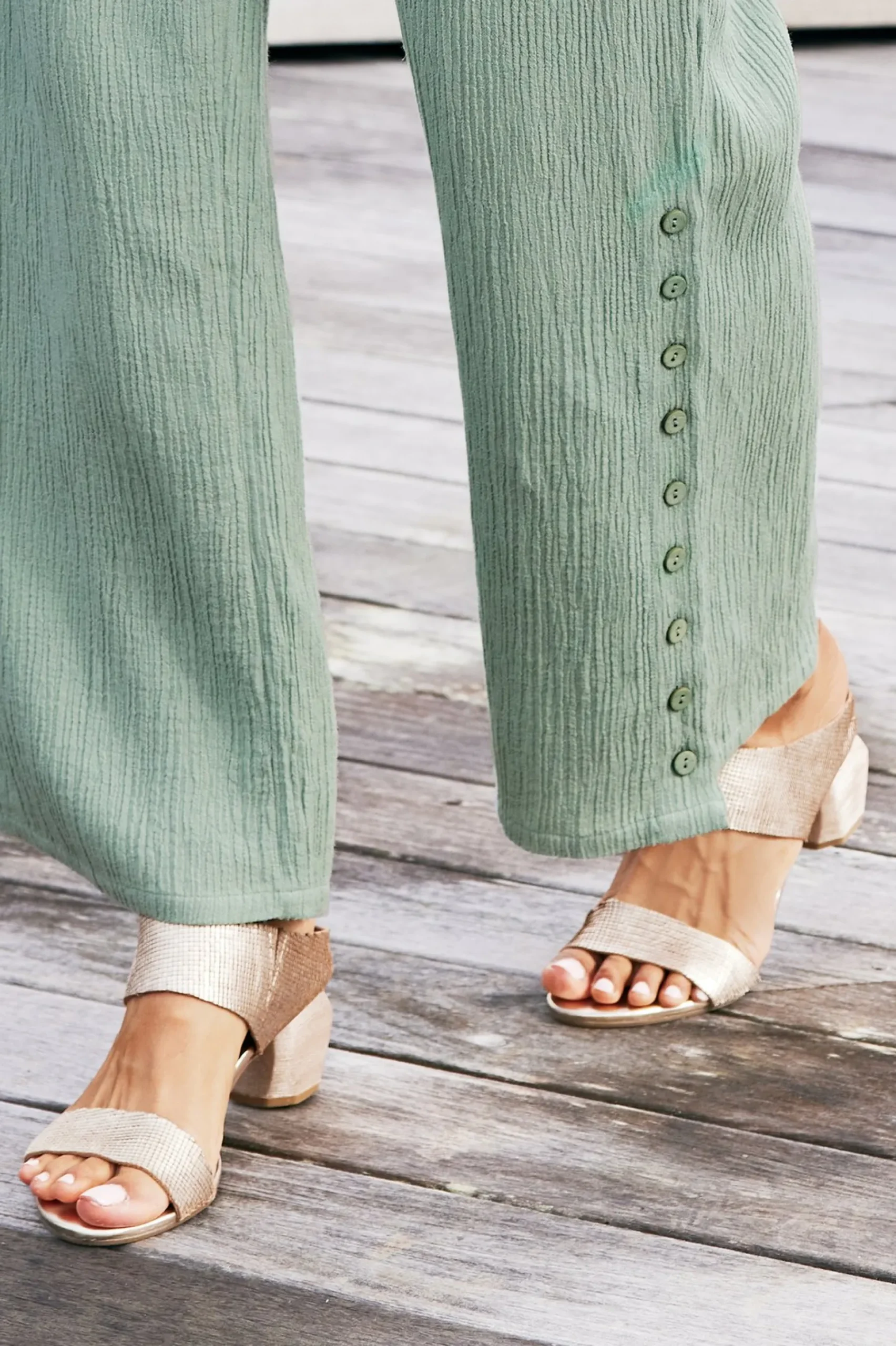 antelope_amelia_textured__1.webp sandals | slides & mules-Soft Surroundings Antelope Amelia Textured Sandal Gold