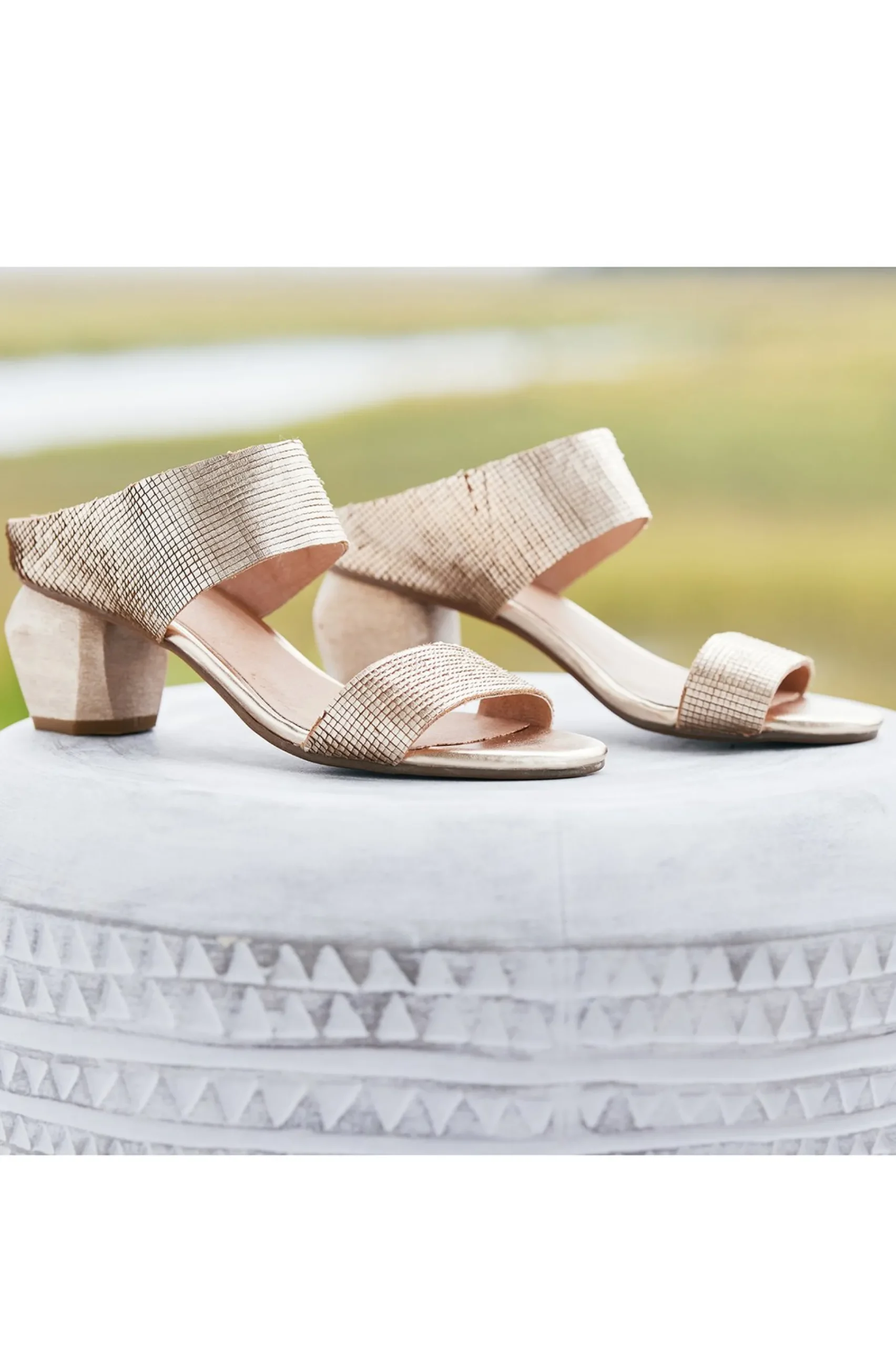 antelope_amelia_textured__3.webp sandals | slides & mules-Soft Surroundings Antelope Amelia Textured Sandal Gold