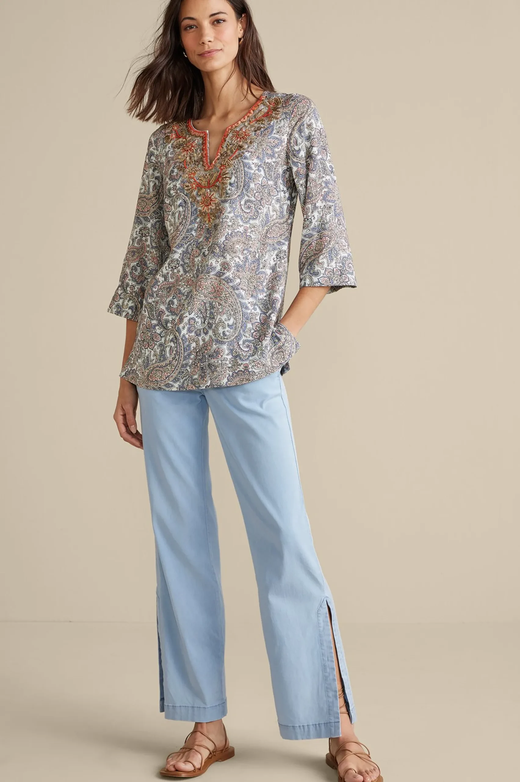 arcadia_wide_leg_pants_0.webp Vacation Shop | Wear Now Styles-Soft Surroundings Arcadia Wide Leg Pants Light Chambray
