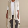 Scarves & Wraps-Soft Surroundings Ardelle Wrap with Pockets Black Speckle