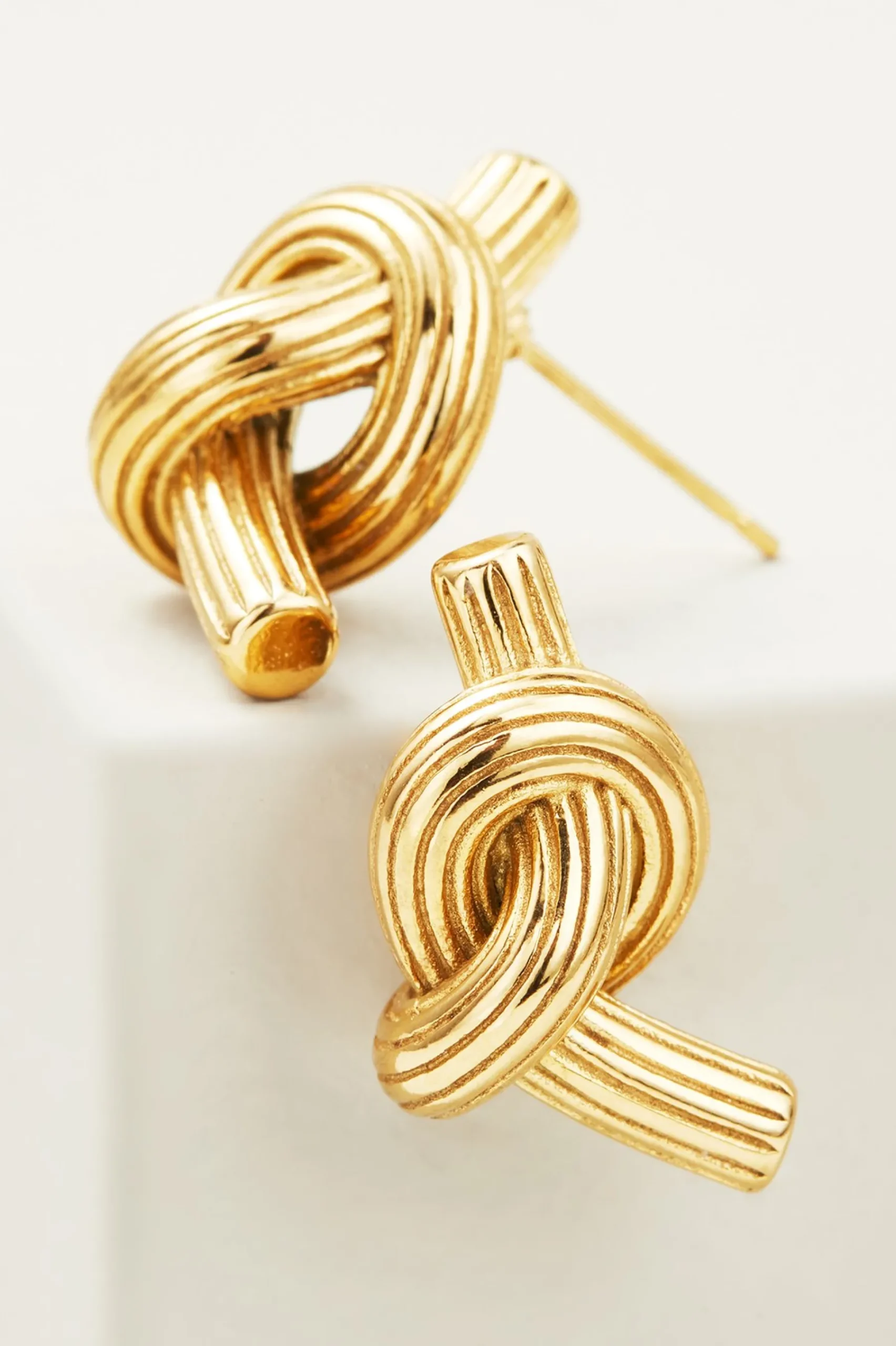 ashley_knot_earring_0.webp Earrings | earrings-Soft Surroundings Ashley Knot Earring Gold
