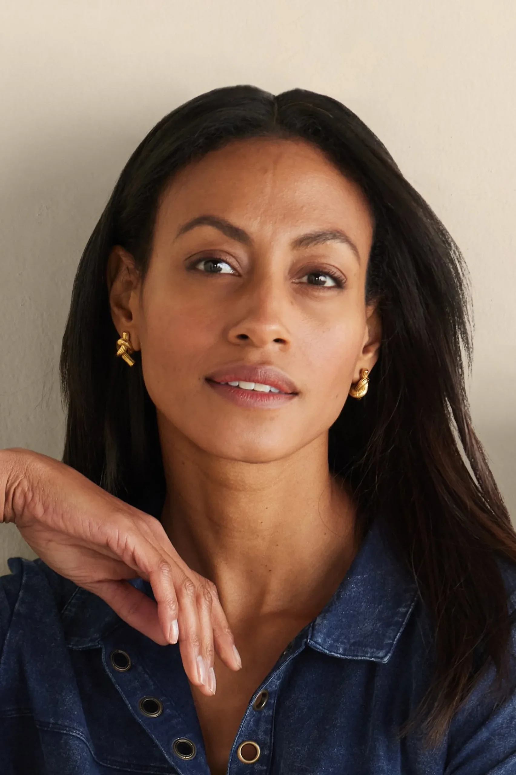 ashley_knot_earring_3.webp Earrings | earrings-Soft Surroundings Ashley Knot Earring Gold