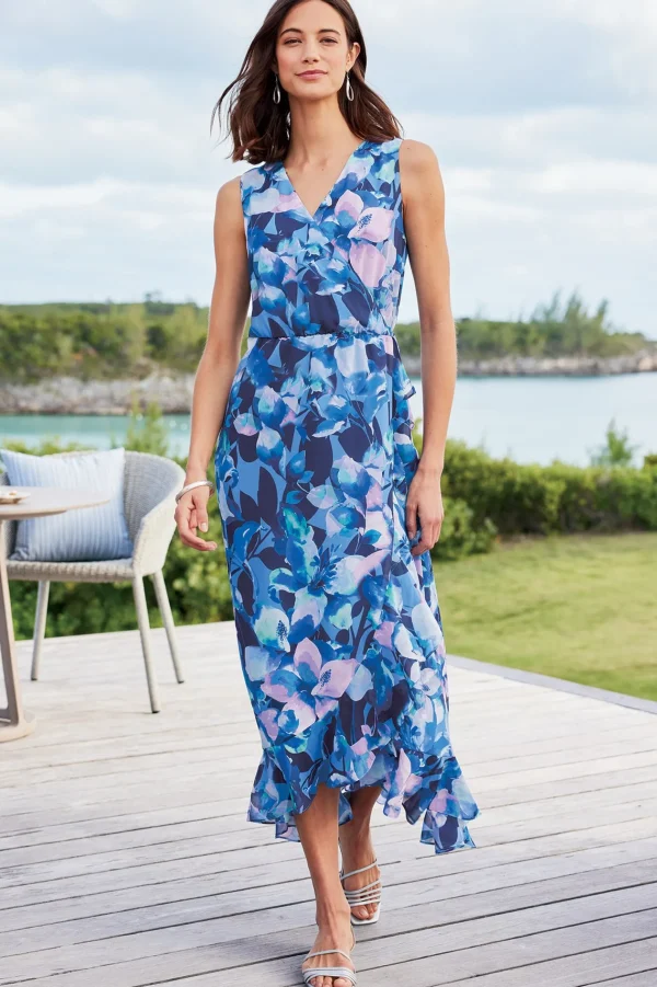 patterned | maxi-Soft Surroundings Ashlyn Maxi Dress Purple Floral