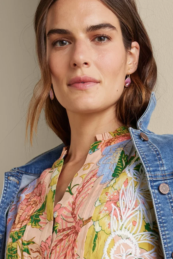 Earrings | earrings-Soft Surroundings Aurora Drop Earring Pink