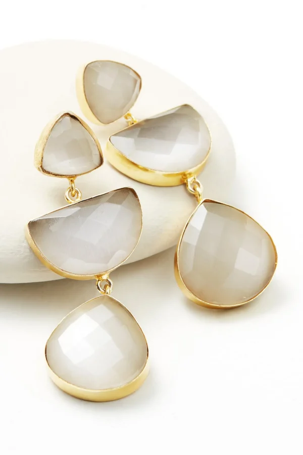 Earrings | earrings-Soft Surroundings Aurora Tiered Earring Rose