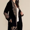 EVelvet Styles | Global Artistry-Soft Surroundings Belcastel Jacket Black/Gold