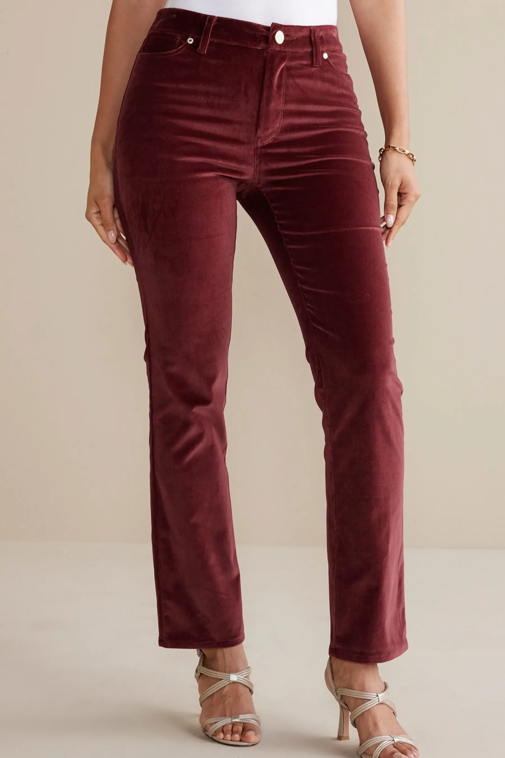 blakely_velveteen_pants_1.webp EVelvet Styles | full length-Soft Surroundings Blakely Velveteen Pants Cabernet