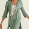 Feminine Flourish | Vacation Shop-Soft Surroundings Calistoga Pointelle Cardigan Ivory Pearl