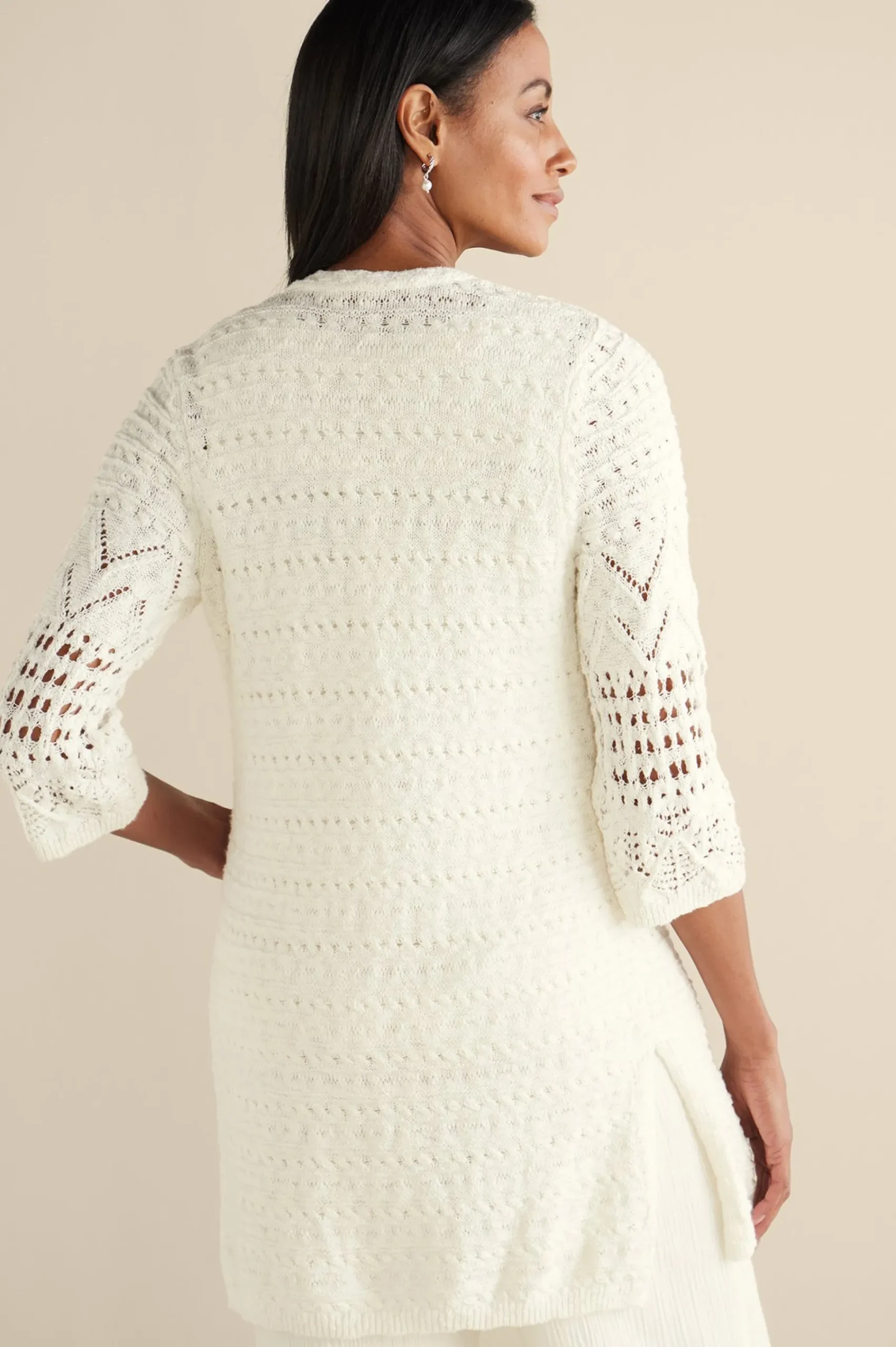calistoga_pointelle_cardi_2.webp Feminine Flourish | Vacation Shop-Soft Surroundings Calistoga Pointelle Cardigan Ivory Pearl