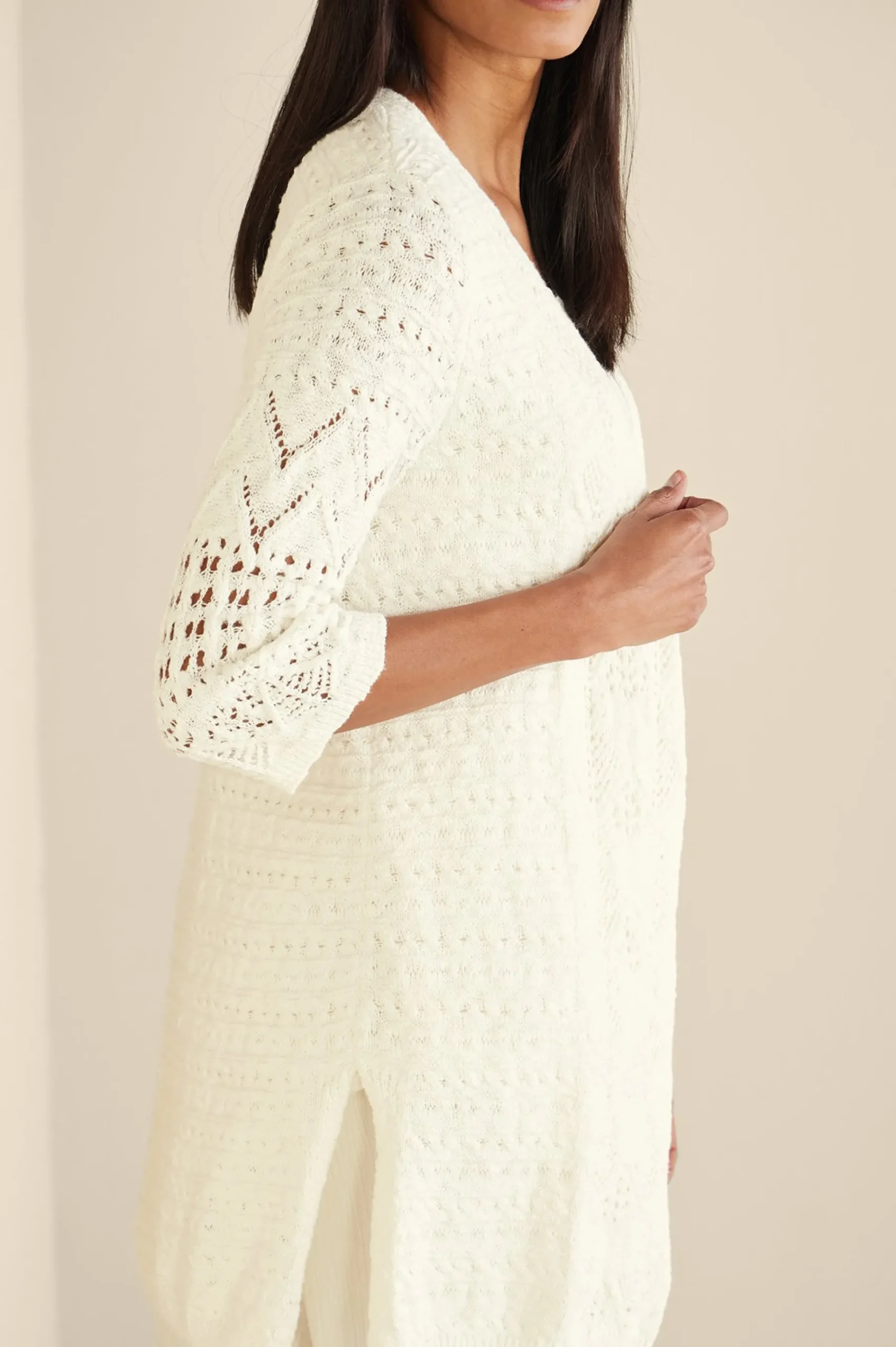 calistoga_pointelle_cardi_4.webp Feminine Flourish | Vacation Shop-Soft Surroundings Calistoga Pointelle Cardigan Ivory Pearl