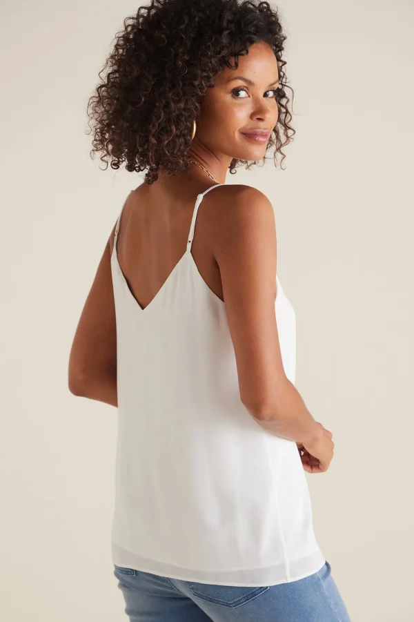 Everyday Styles | sleeveless-Soft Surroundings Callie Cami White
