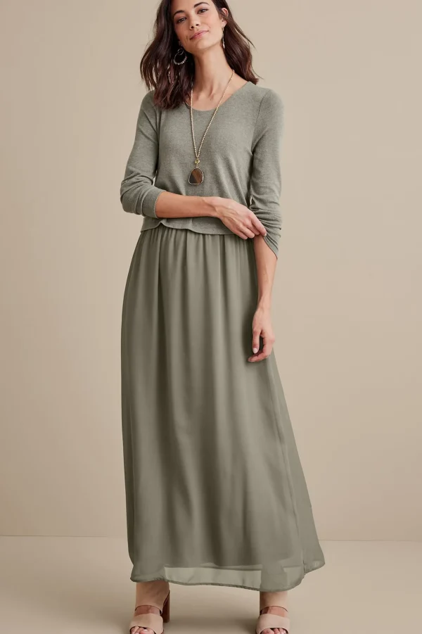 solids | maxi-Soft Surroundings Cassie Dress Cabernet