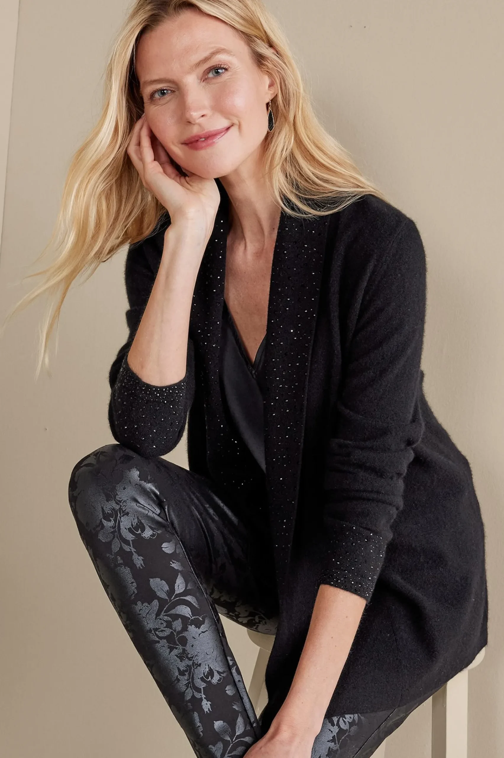 celeste_cashmere_cardigan_5.webp Everyday Styles | Sweaters & Cardigans-Soft Surroundings Celeste Cashmere Cardigan Black