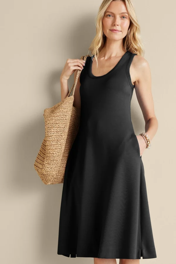 Into The Blues | Vacation Shop-Soft Surroundings Ceri Knit Midi Dress Black