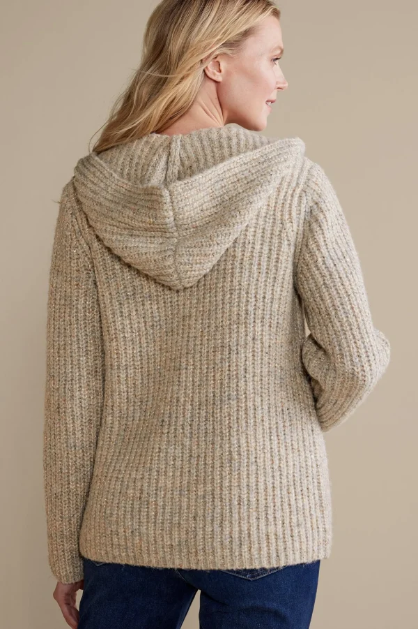 Everyday Styles | Sweaters & Cardigans-Soft Surroundings Chandra Sequin Cardigan Neutral Sequin
