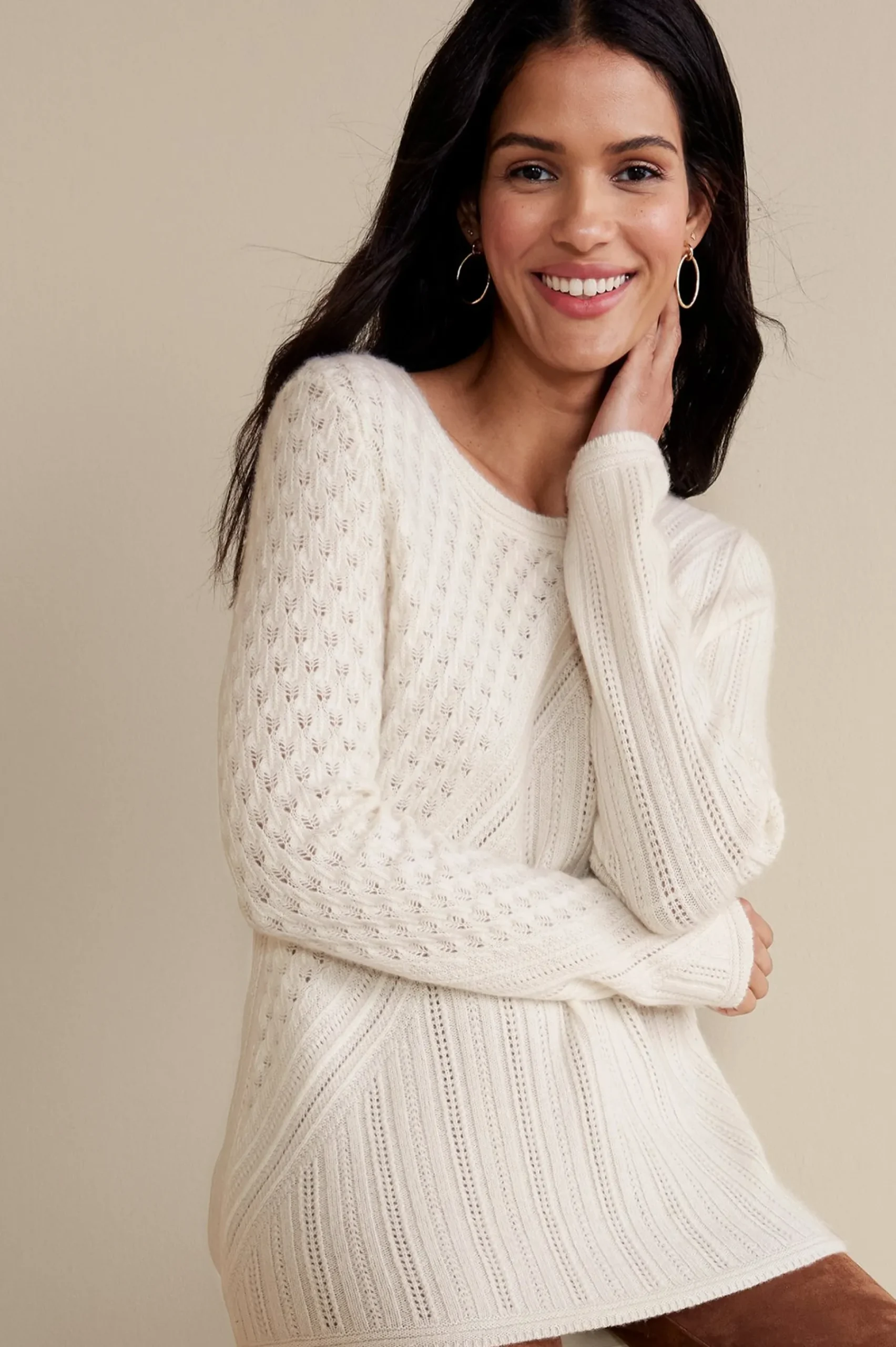 charlette_cashmere_sweate_0.webp Sweaters & Cardigans | long sleeve-Soft Surroundings Charlette Cashmere Sweater Cerulean