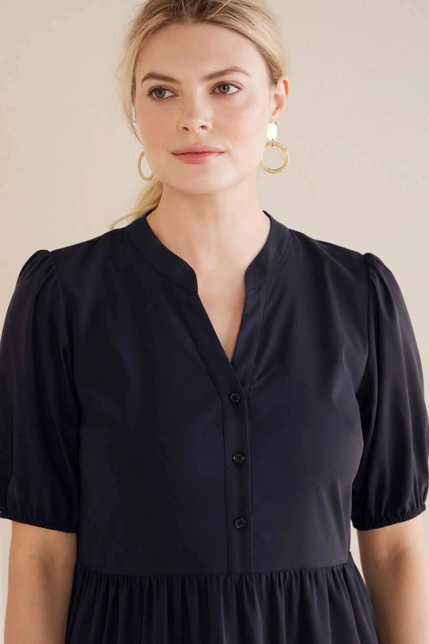 claudia_midi_dress_4.webp solids | mid-length-Soft Surroundings Claudia Midi Dress Black