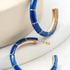 Earrings | earrings-Soft Surroundings Cleo Hoop Earring Blue