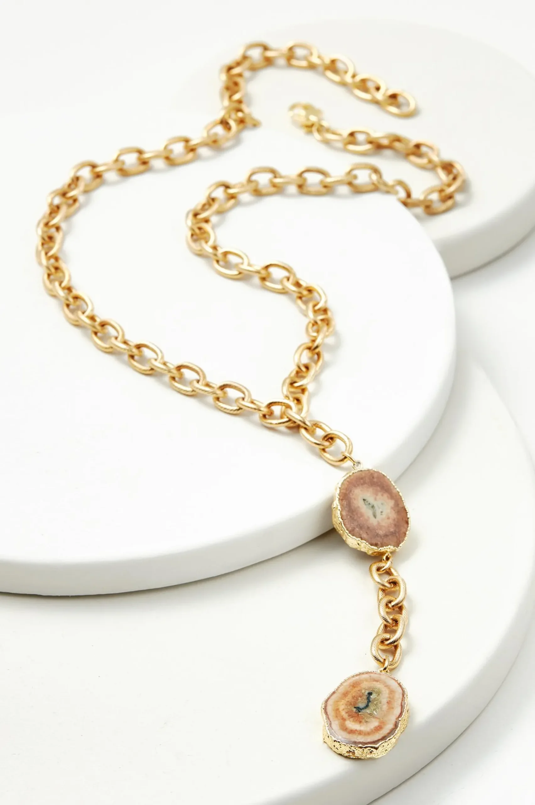 cressa_double_pendant_nec_0.webp Necklaces | necklaces-Soft Surroundings Cressa Double Pendant Necklace Lt Brown/Gold