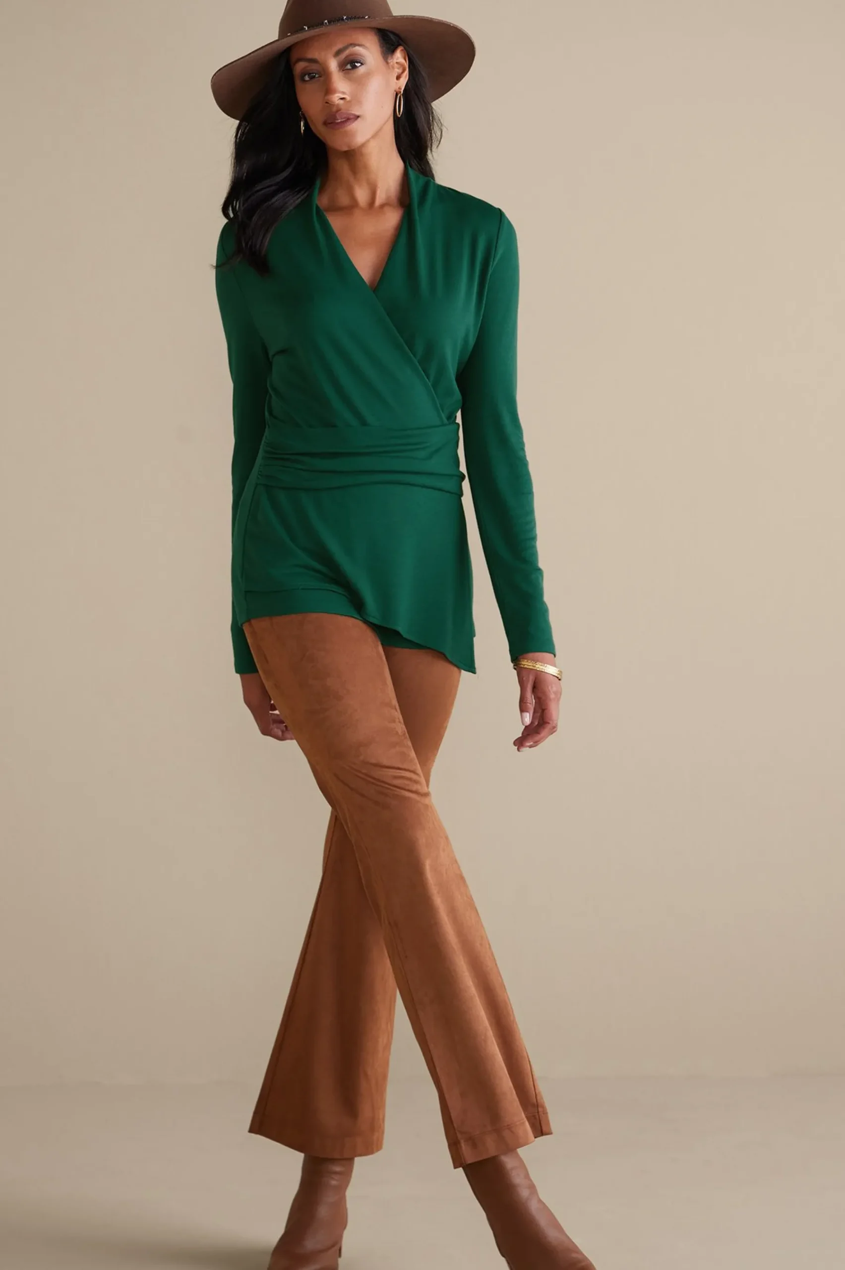 daina_top_1.webp long sleeve | pullovers-Soft Surroundings Daina Top Jewel Green