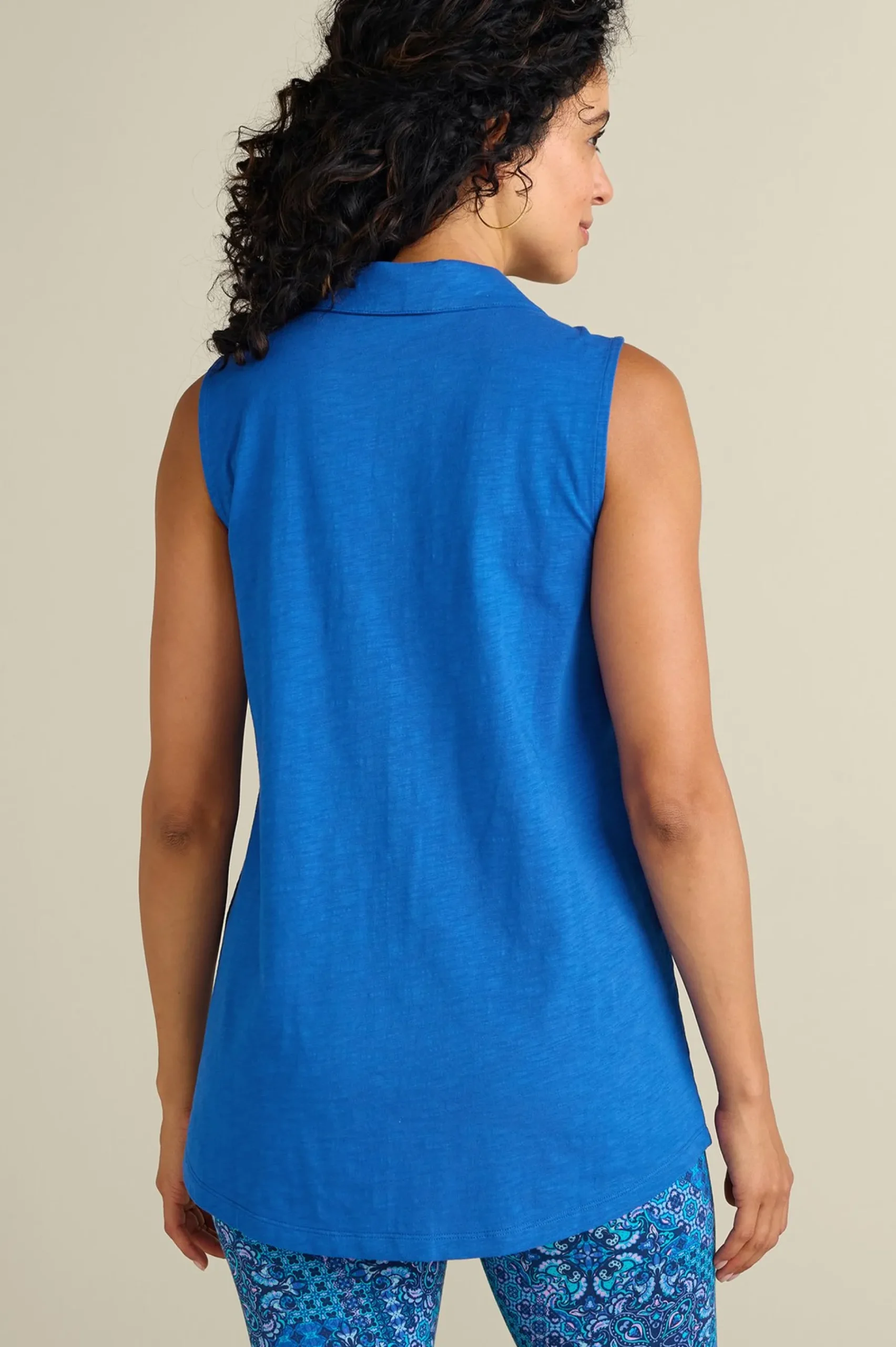danielle_sleeveless_tunic_2.webp sleeveless | shirts-Soft Surroundings Danielle Sleeveless Tunic Black