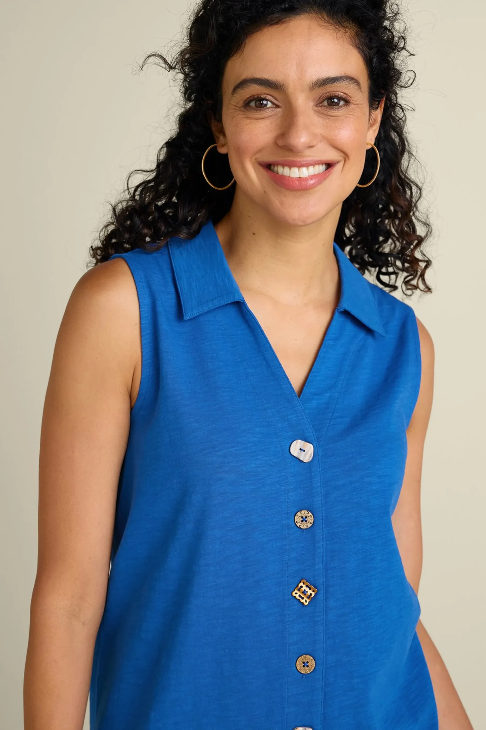 danielle_sleeveless_tunic_3.webp sleeveless | shirts-Soft Surroundings Danielle Sleeveless Tunic Black