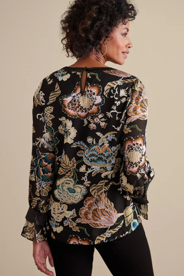 Feminine Flourish | long sleeve-Soft Surroundings Deanna Blouse Multi Floral