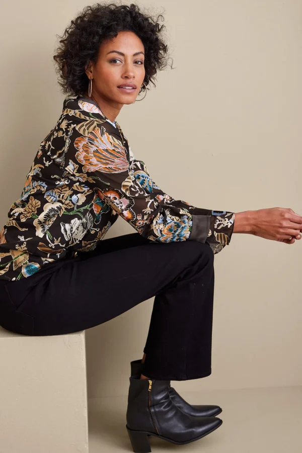 Feminine Flourish | long sleeve-Soft Surroundings Deanna Blouse Multi Floral
