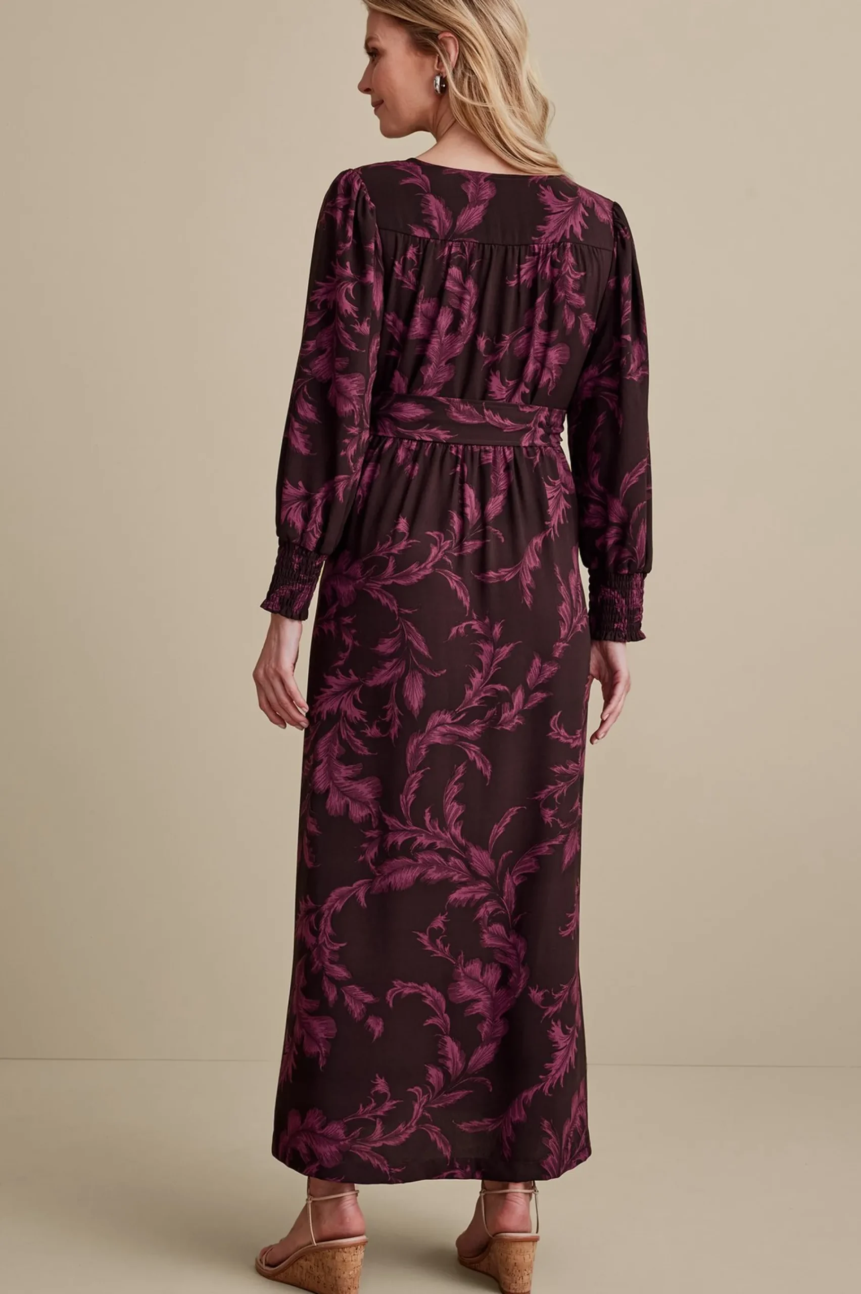 dianthe_dress_2.webp Feminine Flourish | patterned-Soft Surroundings Dianthe Dress Wine Botanical
