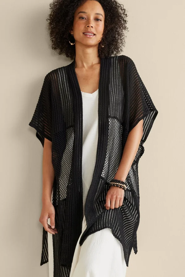 Scarves & Wraps | cover ups-Soft Surroundings Dominica Beach Cover-Up Black