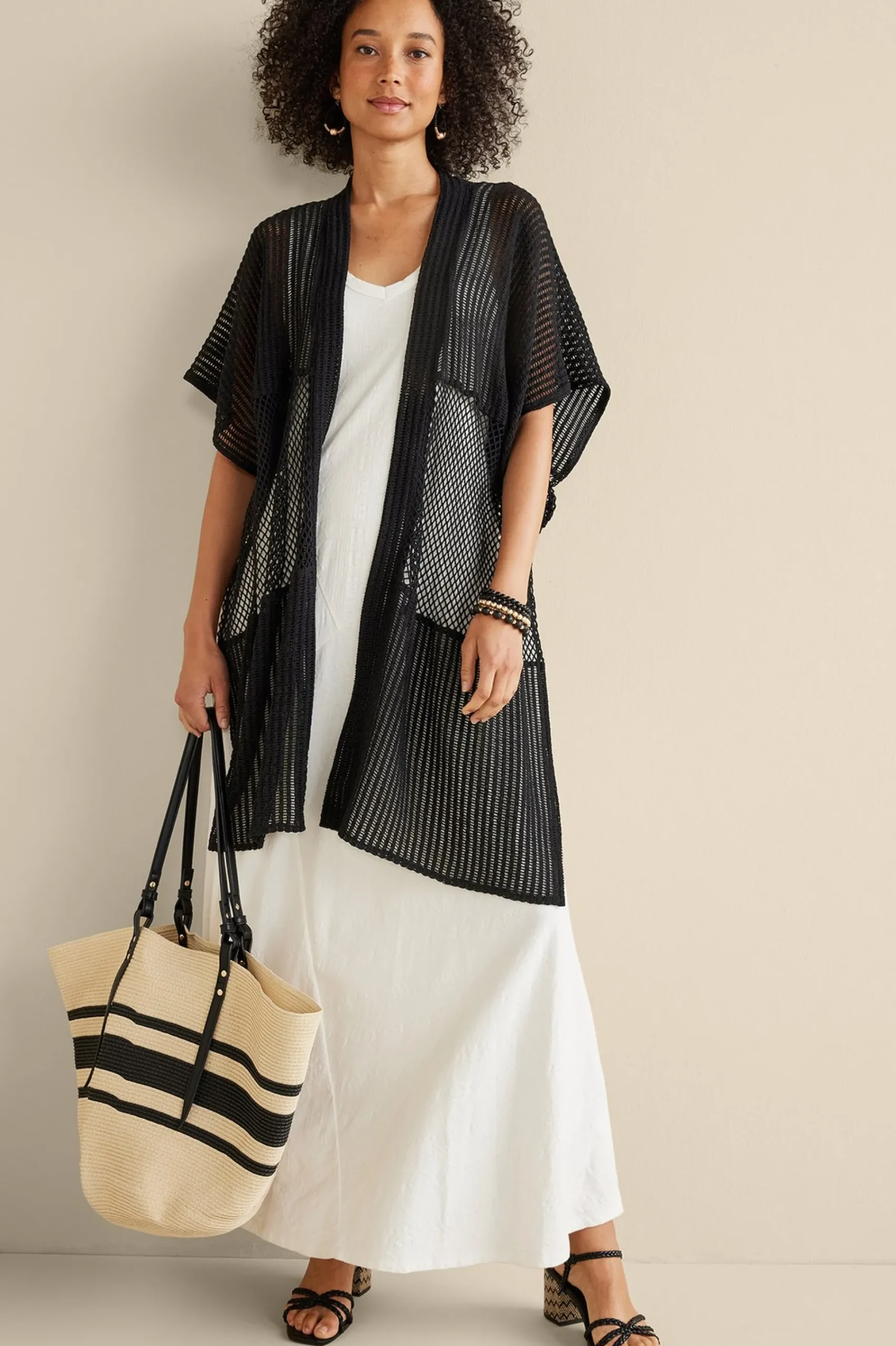 dominica_beach_coverup_5.webp Scarves & Wraps | cover ups-Soft Surroundings Dominica Beach Cover-Up Black