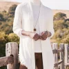 Scarves & Wraps | Feminine Flourish-Soft Surroundings Draped Ruffle Cardigan Noire