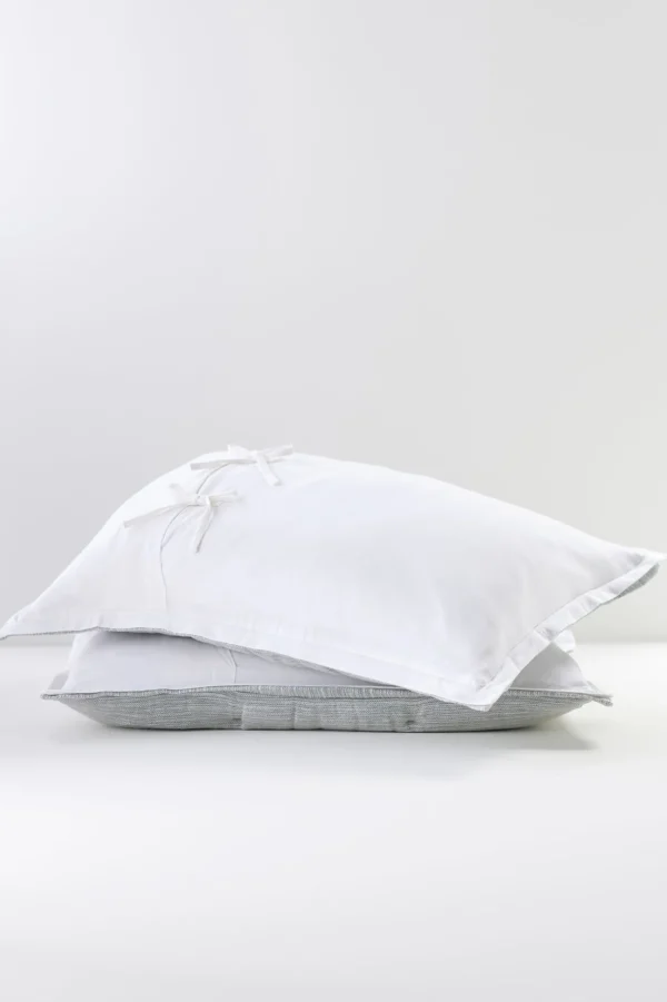 pillowcases & shams-Soft Surroundings Evie Textured Sham Silver Sea