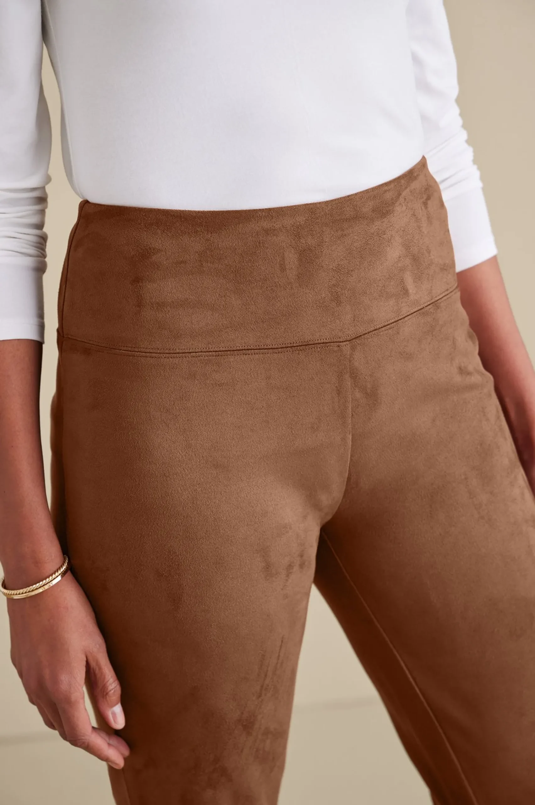 faux_suede_pullon_legging_4.webp Everyday Styles | Leggings-Soft Surroundings Faux Suede Pull-On Leggings Black