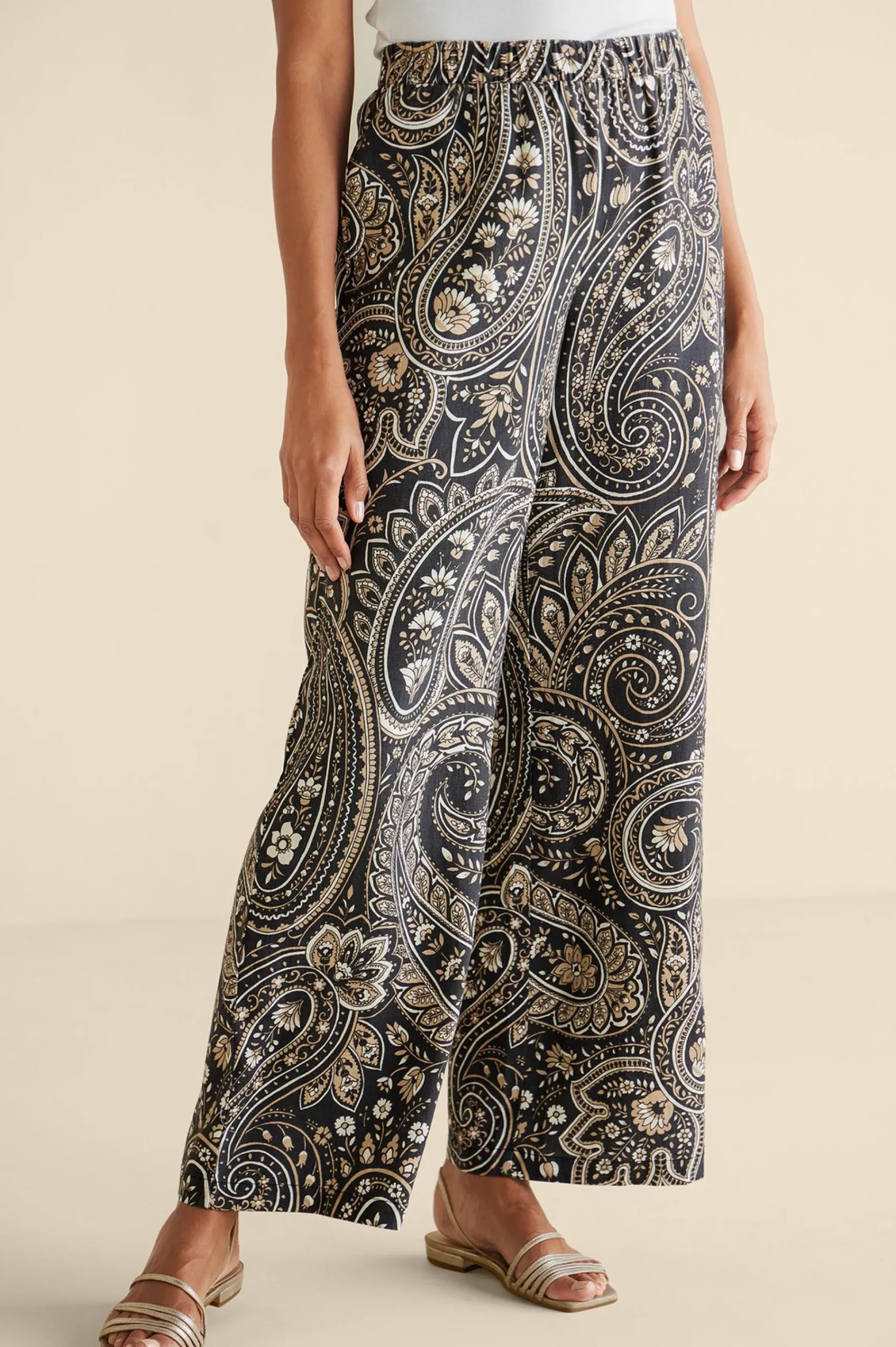 fleur_pants_1.webp Vacation Shop | full length-Soft Surroundings Fleur Pants Global Paisley