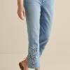 Feminine Flourish | Into The Blues-Soft Surroundings Gail Cropped Jeans Blue Mist Wash