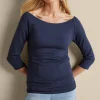 Into The Blues | Vacation Shop-Soft Surroundings Giada Top Navy