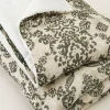 comforters-Soft Surroundings Haley Linen Printed Comforter Kale Neutral Multi