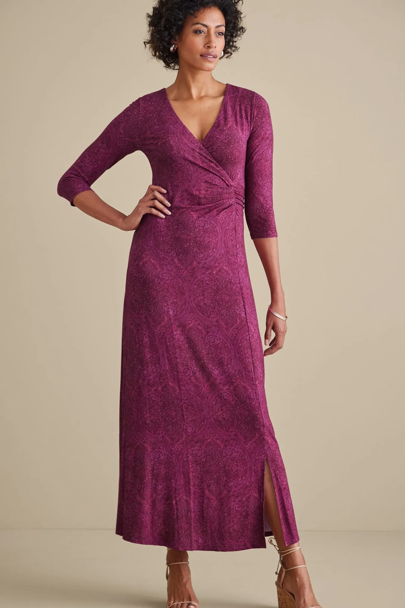 hyannis_maxi_dress_0.webp work to play | maxi-Soft Surroundings Hyannis Maxi Dress Tapestry Multi