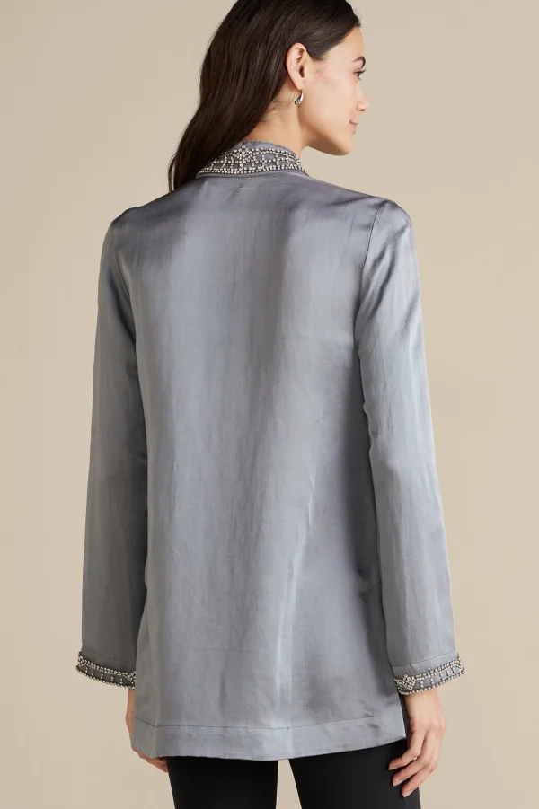 Global Artistry | long sleeve-Soft Surroundings Icon Colette Tunic Moroccan Embellishment