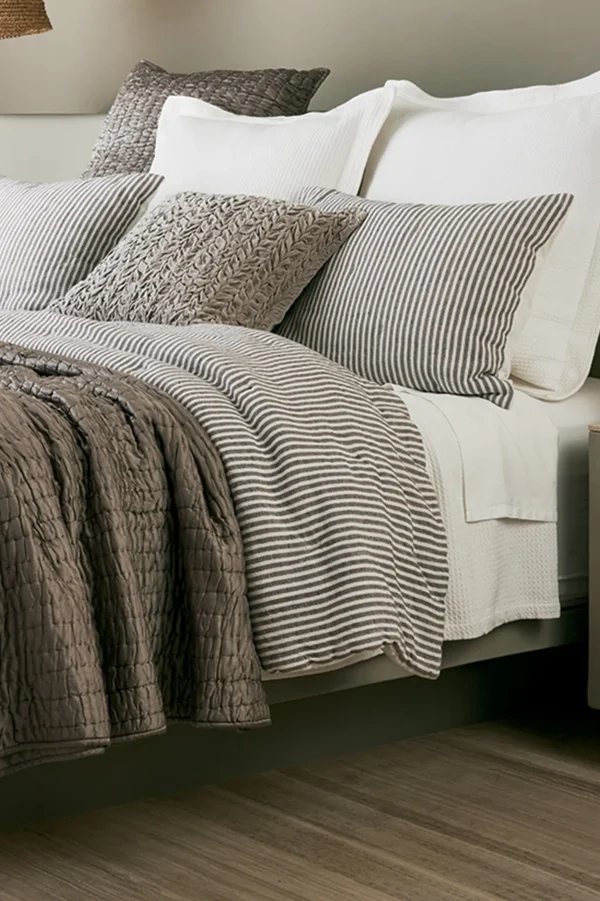 comforters | quilts, coverlets & duvet covers-Soft Surroundings Isabelline Stripe Comforter Grey