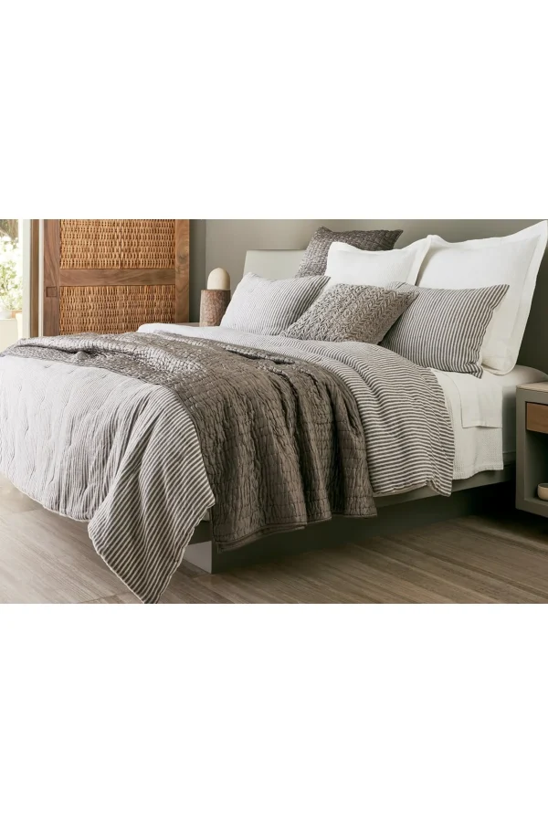 comforters | quilts, coverlets & duvet covers-Soft Surroundings Isabelline Stripe Comforter Grey