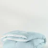 comforters-Soft Surroundings Ivy May Reversible Gauze Comforter Indigo & White