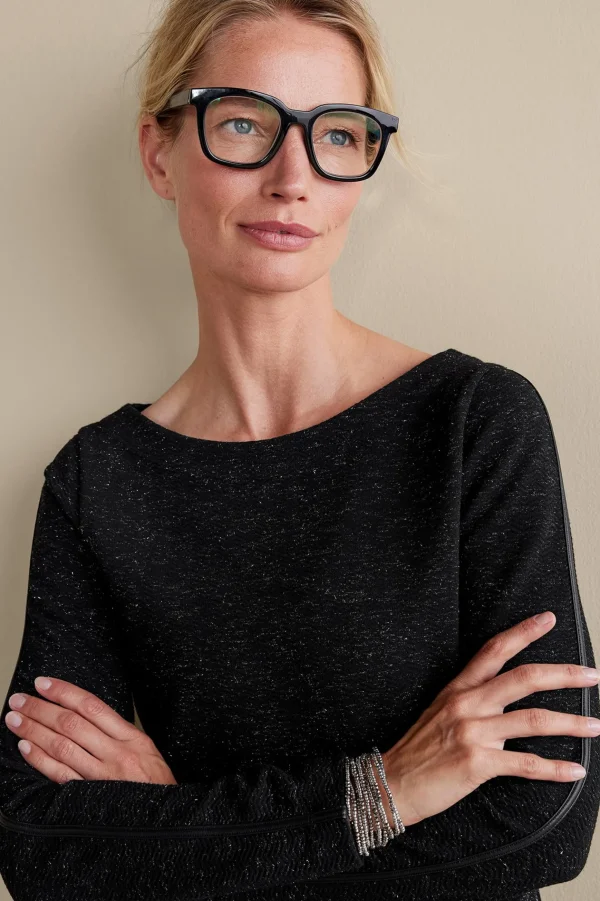 long sleeve | pullovers-Soft Surroundings Janae Top Black